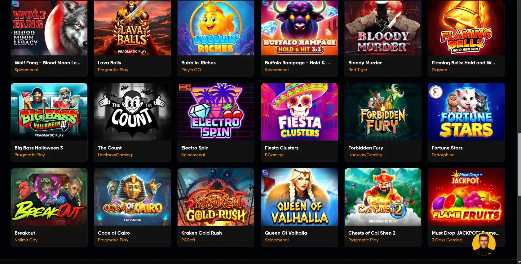 Скриншот казино Матрешка с выигрышным спином